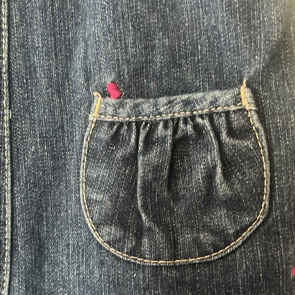 Blue and Pink Casual Overalls with Playful Design - Picture 7 of 8